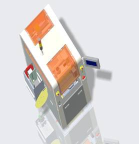 貼標(biāo)機(jī)俯側(cè)視圖